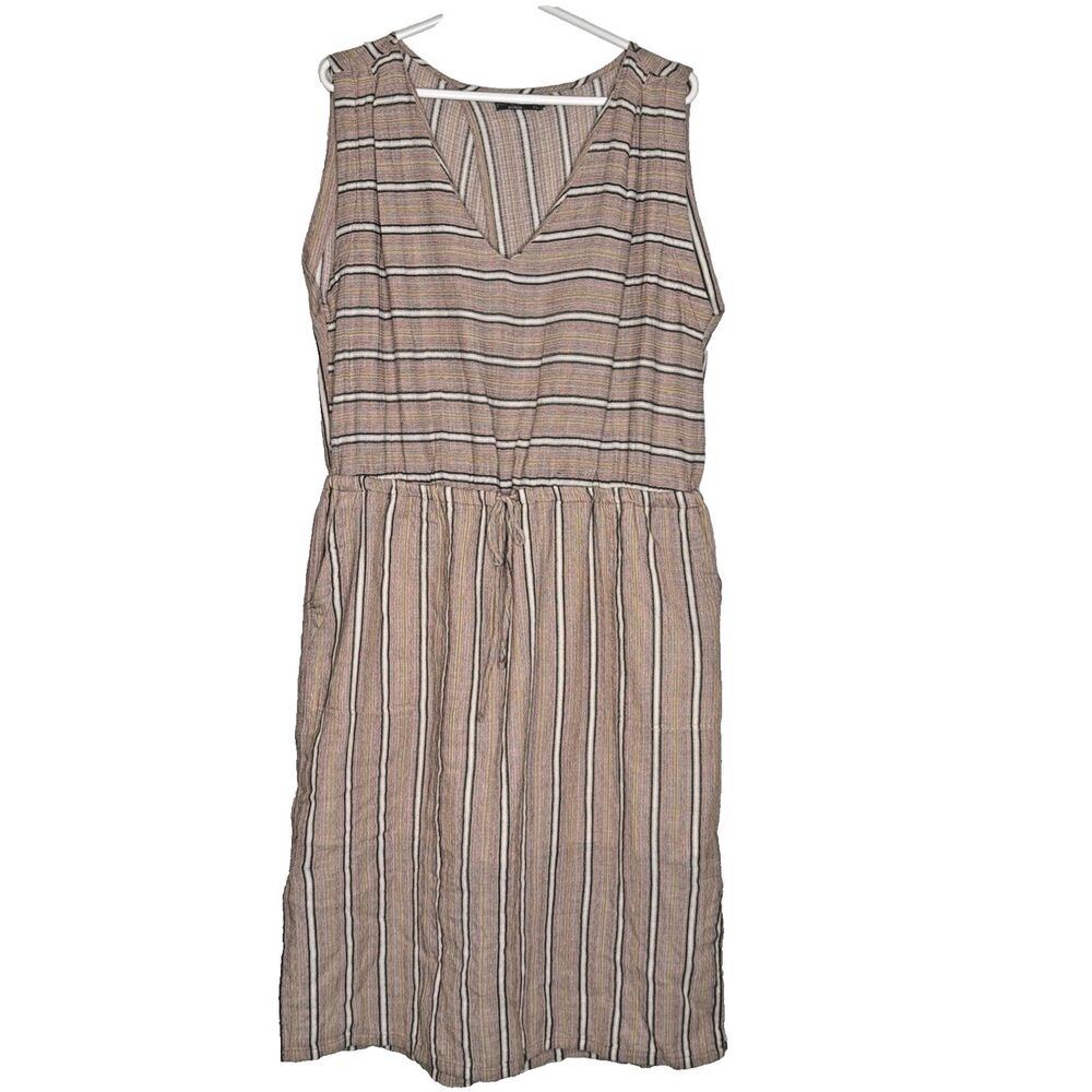 PrAna Ecotropics Dress Organic Cotton XL Granola Girl Coastal Boho Outdoors